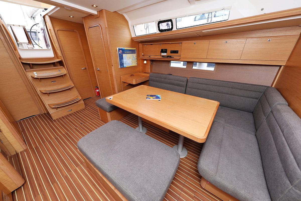 Salon of Chuck, a Dufour 460 GL sailboat at Grad Vodice, Croatia