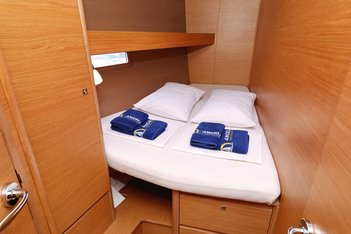 Cabin on Chuck, a Dufour 460 GL sailboat at Grad Vodice, Croatia