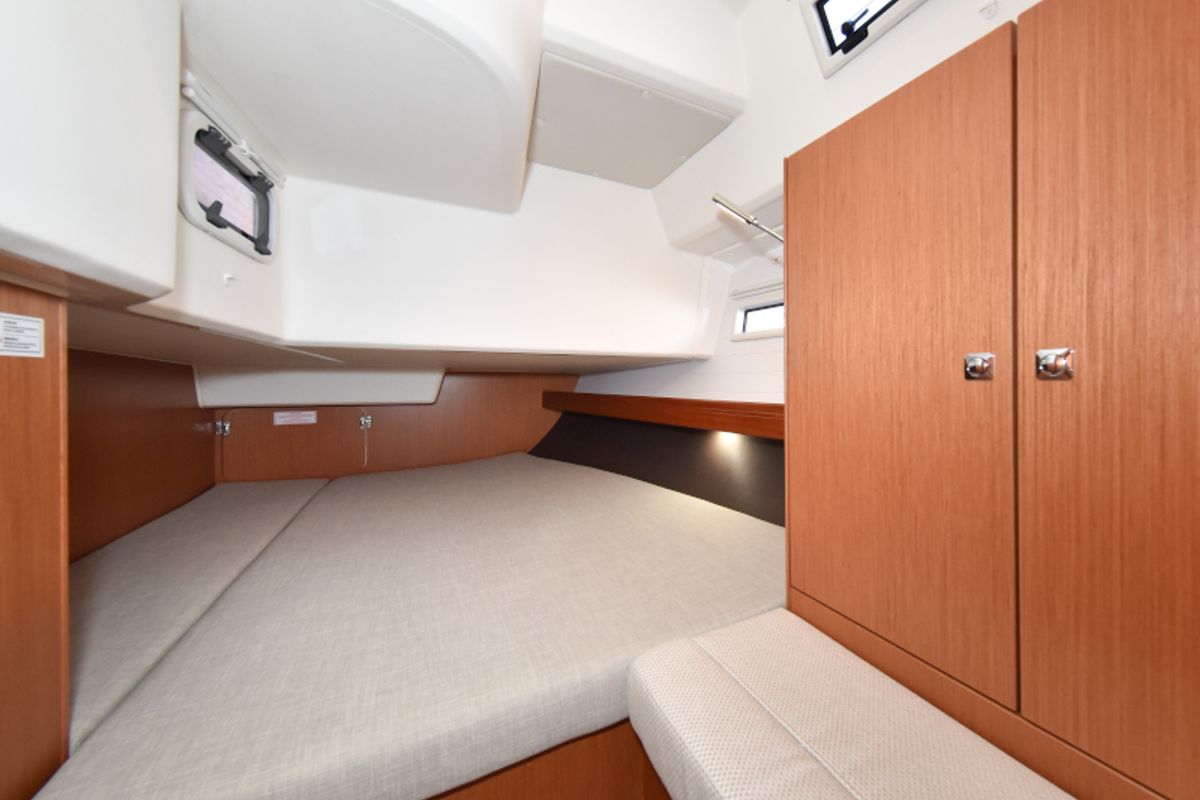 Cabin on Nixie, a Bavaria Cruiser 41 sailboat at Zadar, Croatia