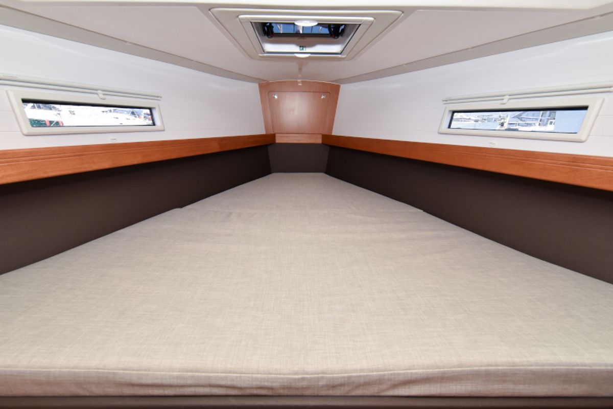 Cabin on Nixie, a Bavaria Cruiser 41 sailboat at Zadar, Croatia