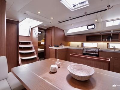 Galley of Arianna, a Beneteau Oceanis 46.1 sailboat at Tonnarella, Italy