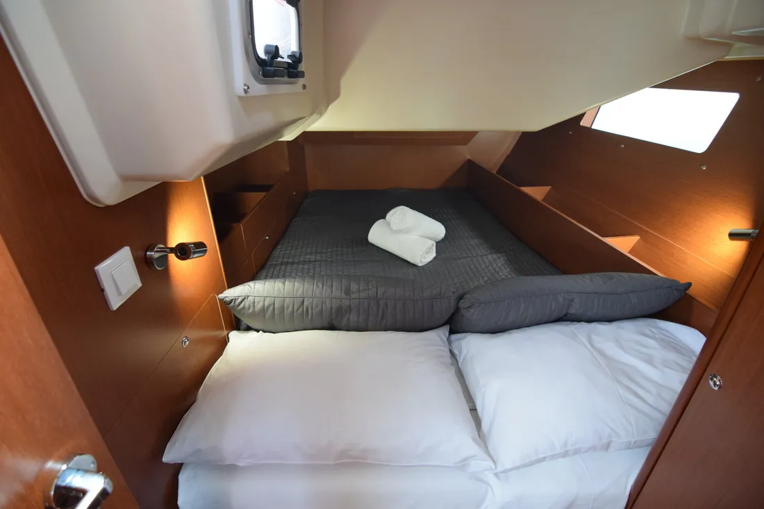 Cabin on Norma, a Beneteau Oceanis 41.1 sailboat at Athens, Greece