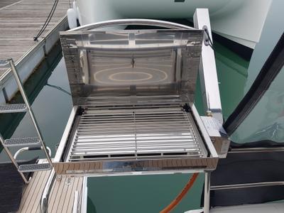 Deck of Zagara, a Fountaine Pajot Isla 40 catamaran at Municipal Unit of Lefkada, Greece