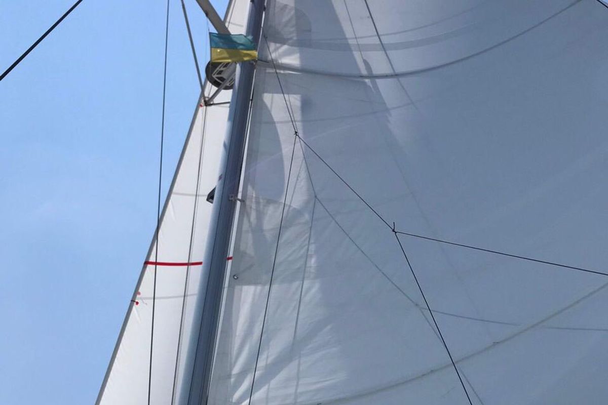 Papaya, a Fountaine Pajot Lucia 40 catamaran at Ibiza, Spain