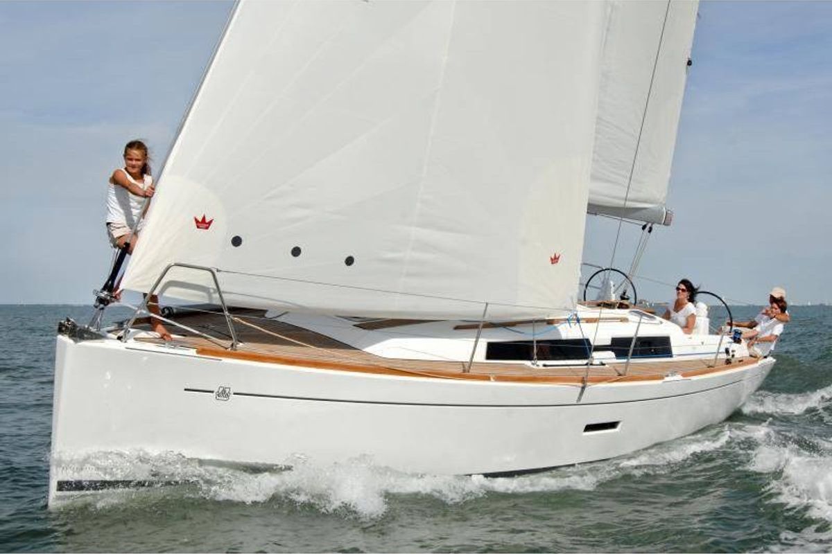 Nougatess, a Dufour 335 Grand Large sailboat at Propriano, France