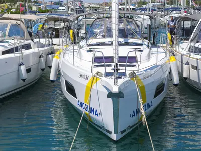 Jazz, a Bavaria Cruiser 41 sailboat at Primošten, Croatia