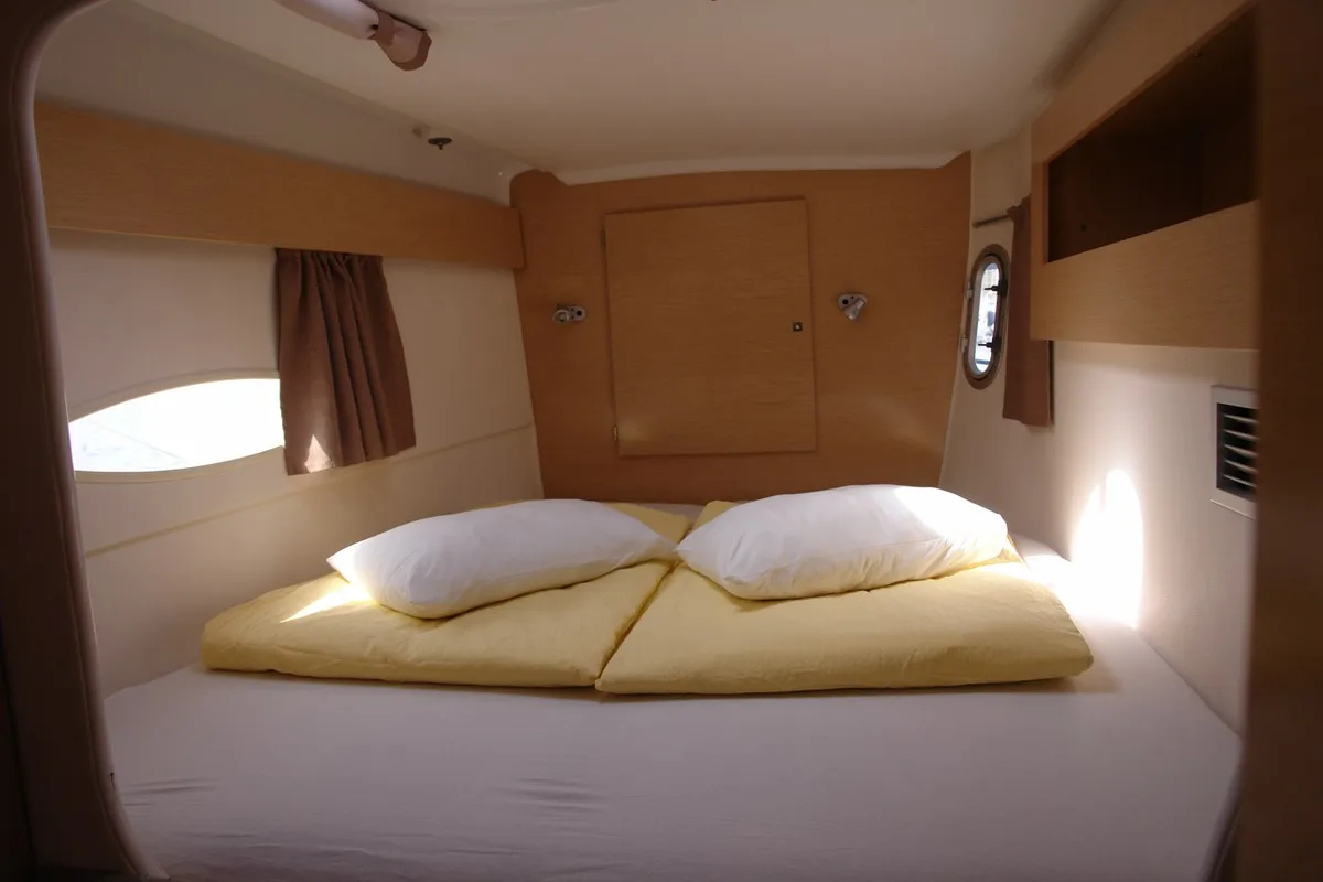 Cabin on Argos, a Fountaine Pajot Lipari 41 catamaran at Punat, Croatia