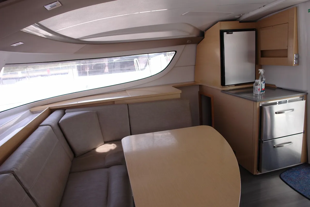 Salon of Argos, a Fountaine Pajot Lipari 41 catamaran at Punat, Croatia
