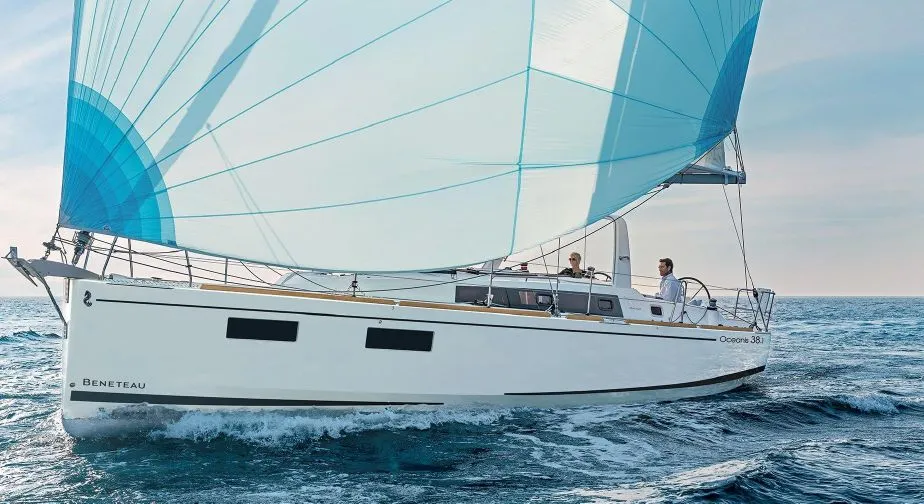 Exterior view of Sailor Jupiter, a Beneteau Oceanis 38.1 sailboat at Općina Medulin, Croatia