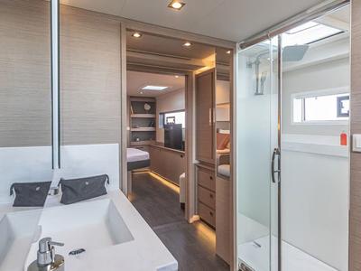 Head on Premium, a Fountaine Pajot Samana 59 catamaran at Palermo, Italy