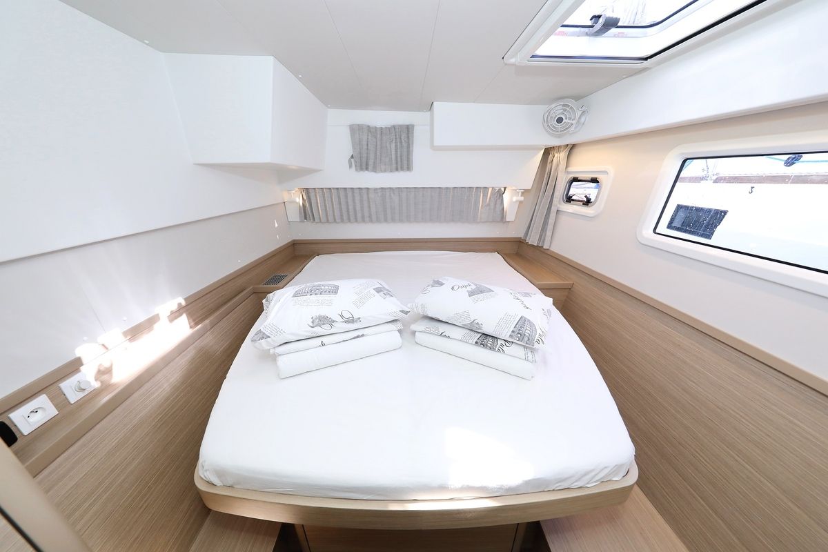 Cabin on Sail la Vie, a Lagoon 42 catamaran at Pirovac, Croatia