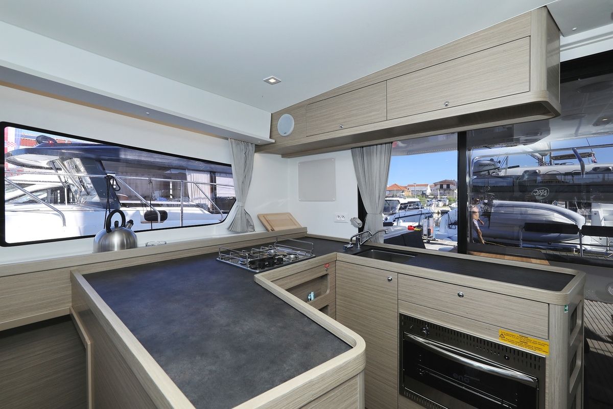 Galley of Sail la Vie, a Lagoon 42 catamaran at Pirovac, Croatia