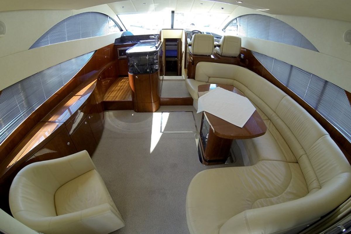 Salon of Luna IV, a Fairline Boats Fairline Phantom 50 yacht at Grad Šibenik, Croatia