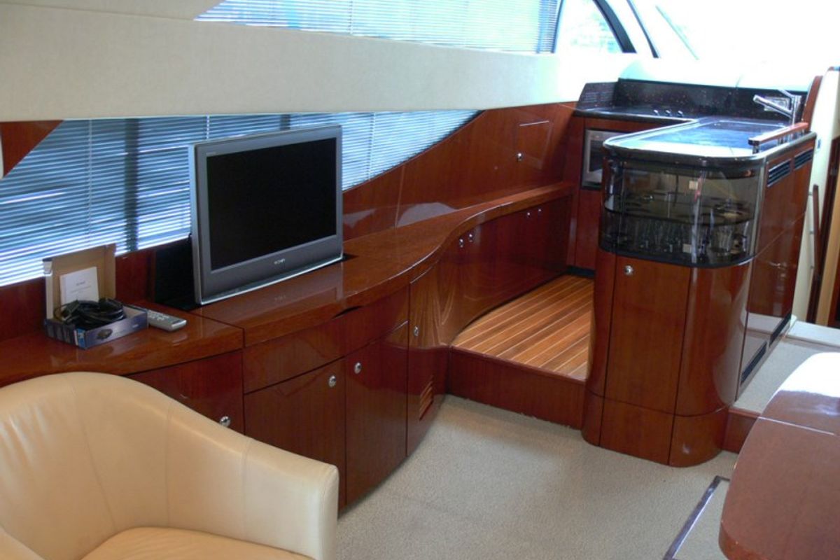 Salon of Luna IV, a Fairline Boats Fairline Phantom 50 yacht at Grad Šibenik, Croatia
