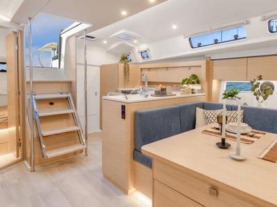 Salon of Taja, a Hanse Yachts Hanse 410 sailboat at Pirovac, Croatia