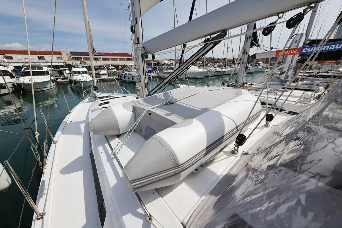 Taja, a Hanse Yachts Hanse 410 sailboat at Pirovac, Croatia