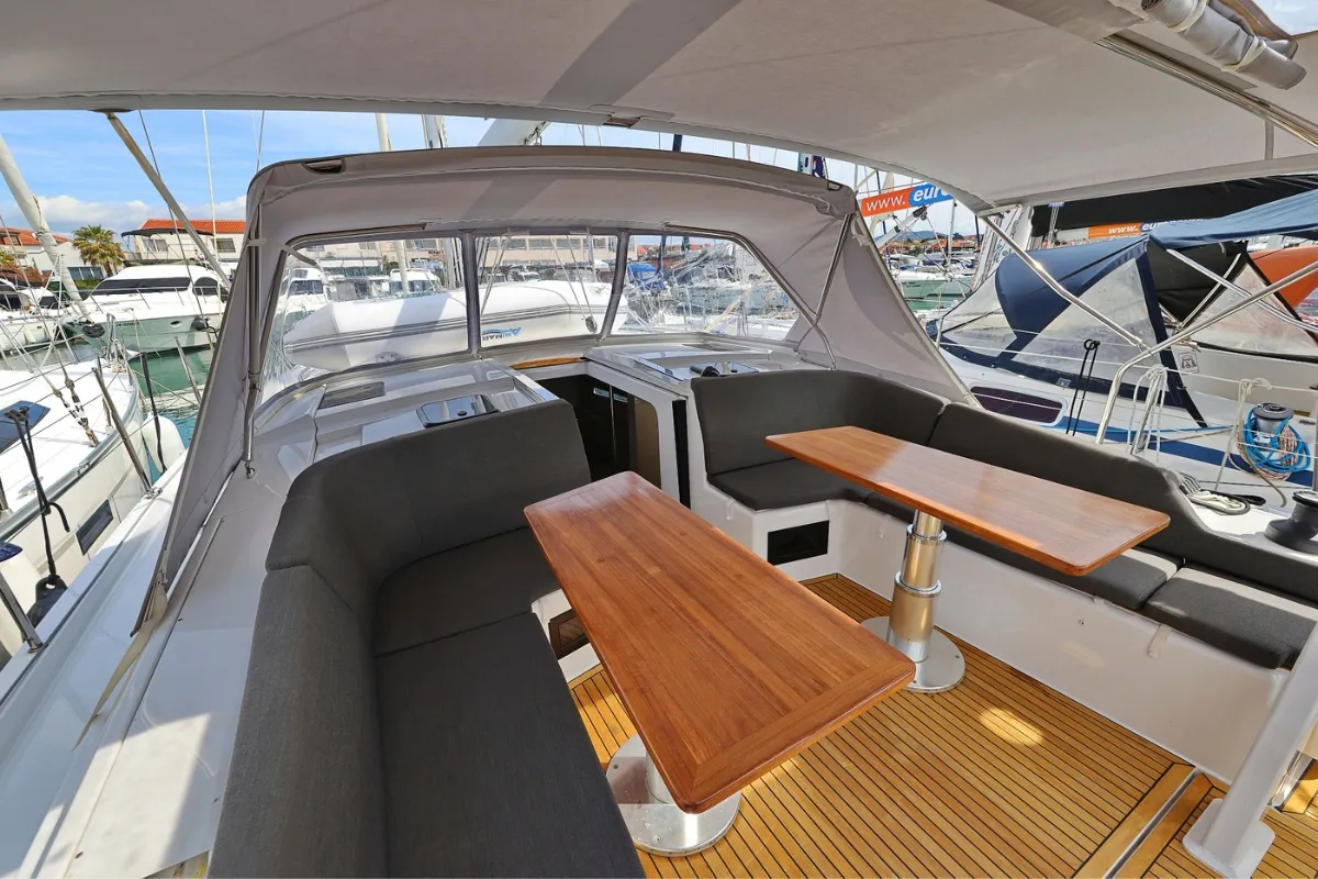 Taja, a Hanse Yachts Hanse 410 sailboat at Pirovac, Croatia