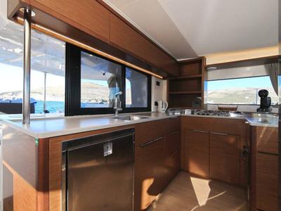 Galley of Mariposa, a Lagoon 46 catamaran at Grad Kaštela, Croatia