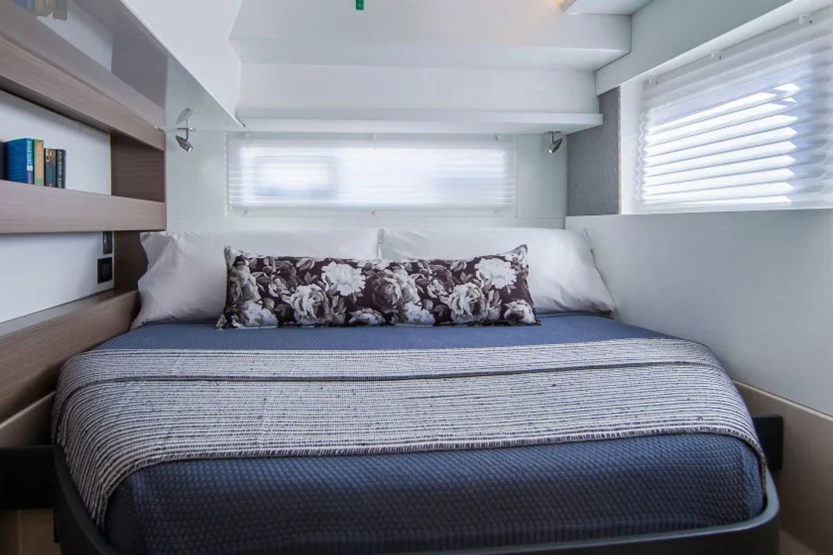 Cabin on Moorings 4200/3 Exclusive Plus, a Leopard 42 catamaran at Marigot, France