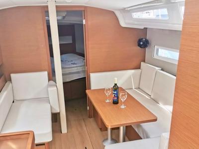 Salon of HAWKING, a Jeanneau Sun Odyssey 410 sailboat at Grad Šibenik, Croatia