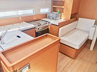 Galley of HAWKING, a Jeanneau Sun Odyssey 410 sailboat at Grad Šibenik, Croatia