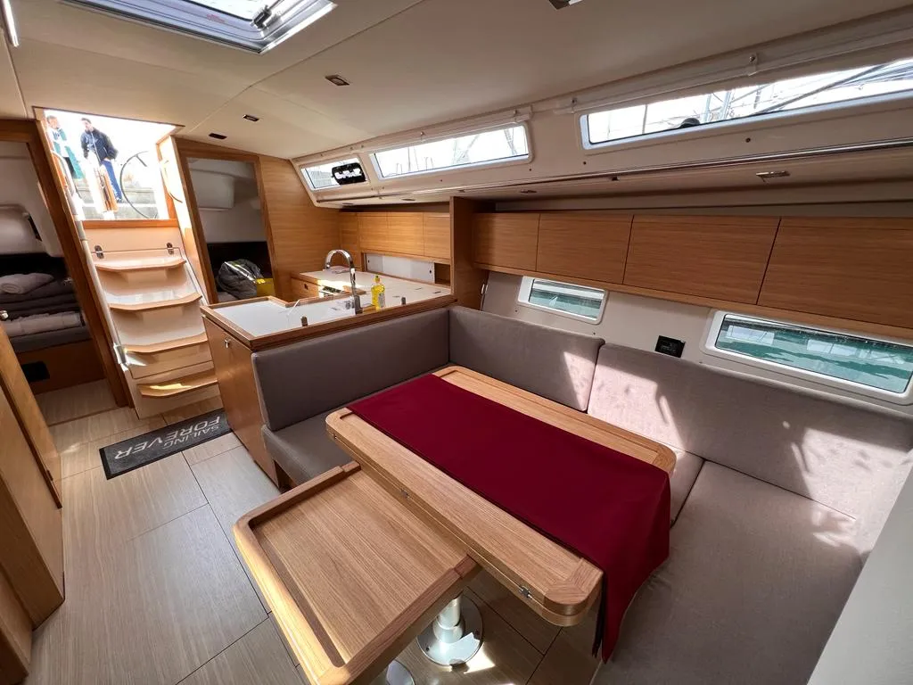 Salon of HESTIA, a AD Boats Salona 46 sailboat at Grad Kaštela, Croatia