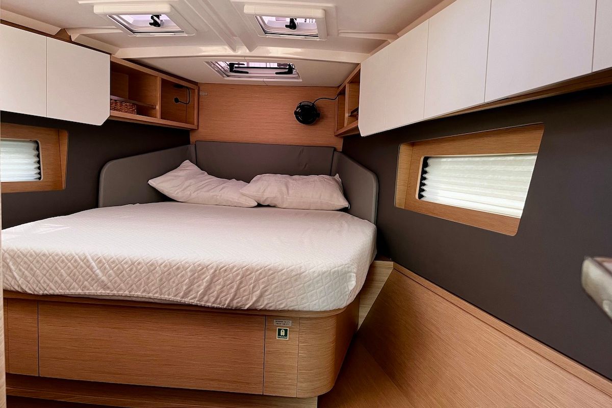 Cabin on Why Not 20, a Dufour 41 sailboat at Municipal Unit of Lefkada, Greece