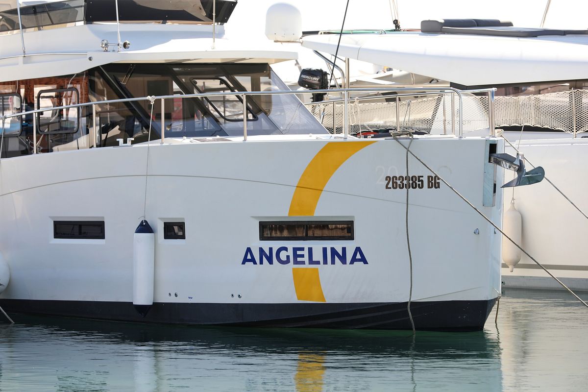 Exterior view of Batu, a Cobra Yachts Futura 40 Grand Horizon yacht at Grad Vodice, Croatia
