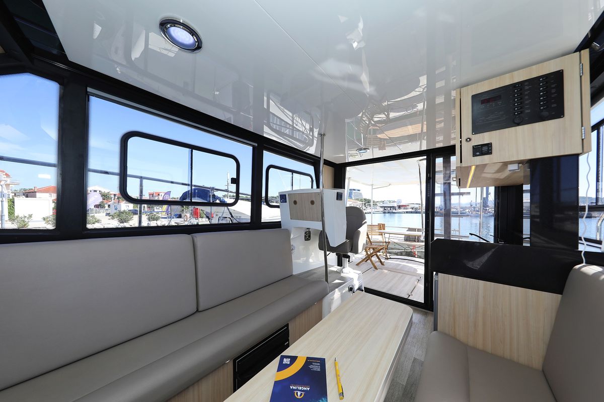 Salon of Batu, a Cobra Yachts Futura 40 Grand Horizon yacht at Grad Vodice, Croatia