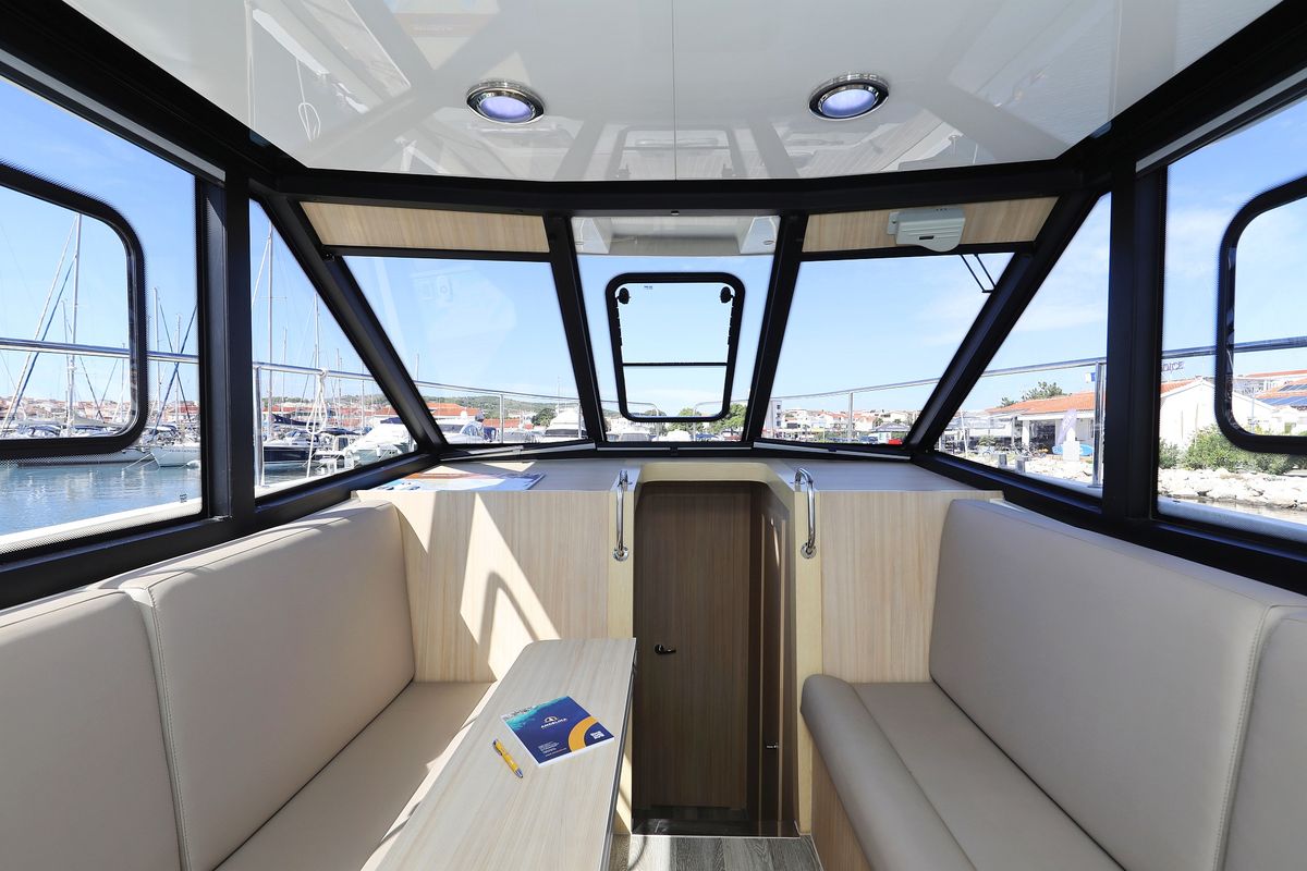 Salon of Batu, a Cobra Yachts Futura 40 Grand Horizon yacht at Grad Vodice, Croatia