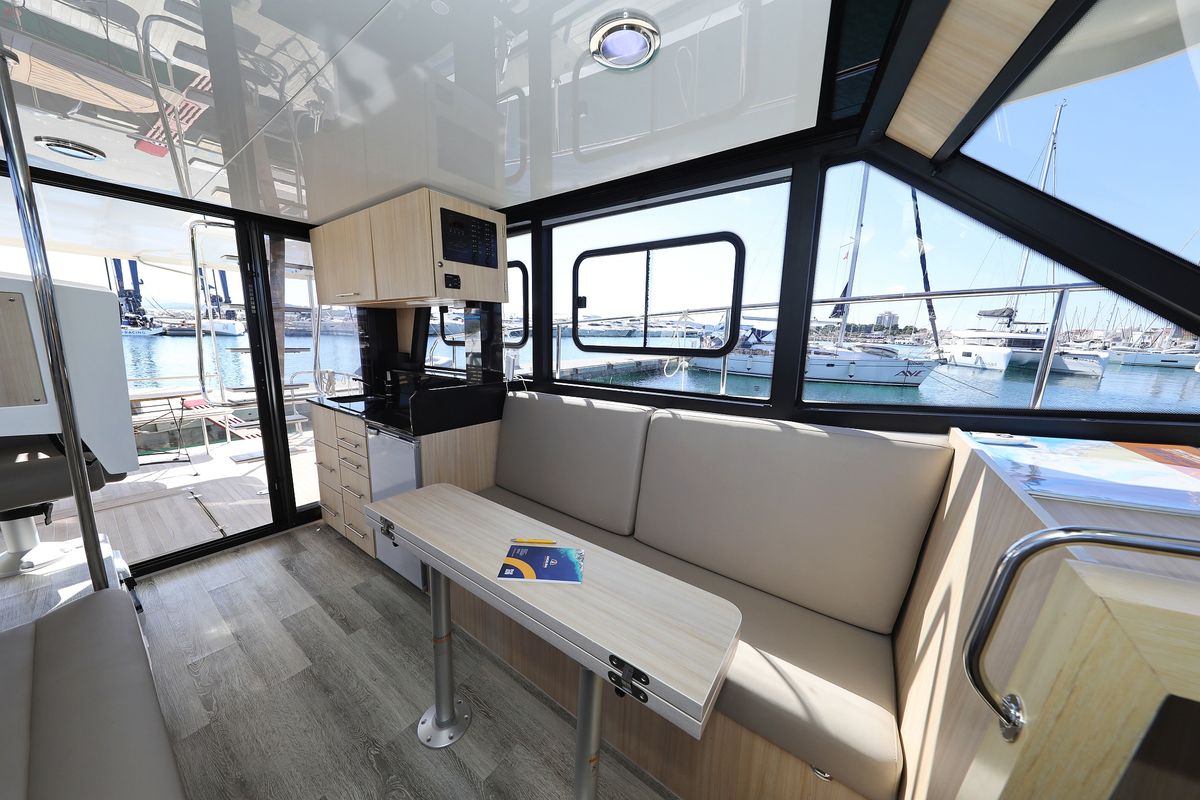 Salon of Batu, a Cobra Yachts Futura 40 Grand Horizon yacht at Grad Vodice, Croatia