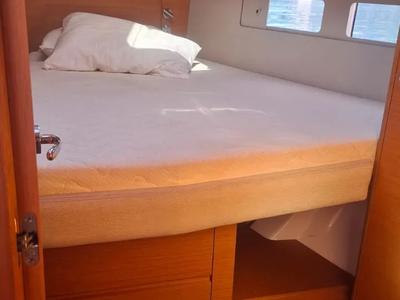 Cabin on Saro, a Dufour 530 sailboat at Procida, Italy