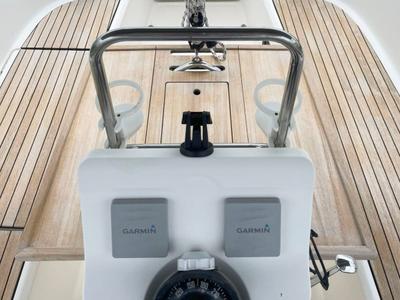 Deck of Big Kahuna, a Bavaria Cruiser 32 sailboat at Mai Khao, Thailand