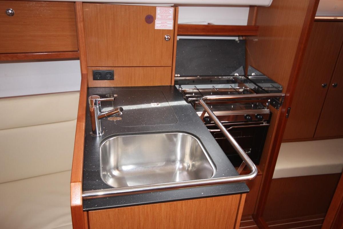 Galley of Big Kahuna, a Bavaria Cruiser 32 sailboat at Mai Khao, Thailand