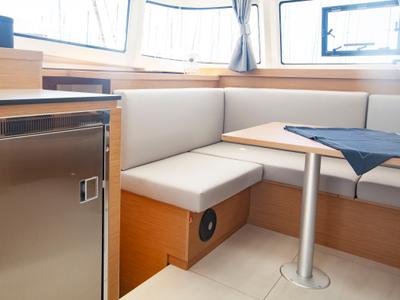 Salon of Teo & Kuzey, a Excess 11 catamaran at Marmaris, Turkey