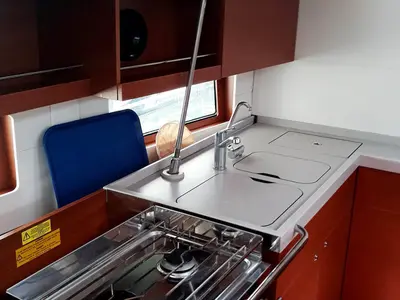 AF-O46.1OL, a Beneteau Oceanis 46.1 sailboat at Piraeus, Greece