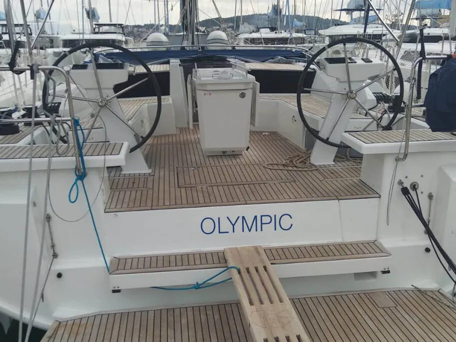 AF-O46.1OL, a Beneteau Oceanis 46.1 sailboat at Piraeus, Greece