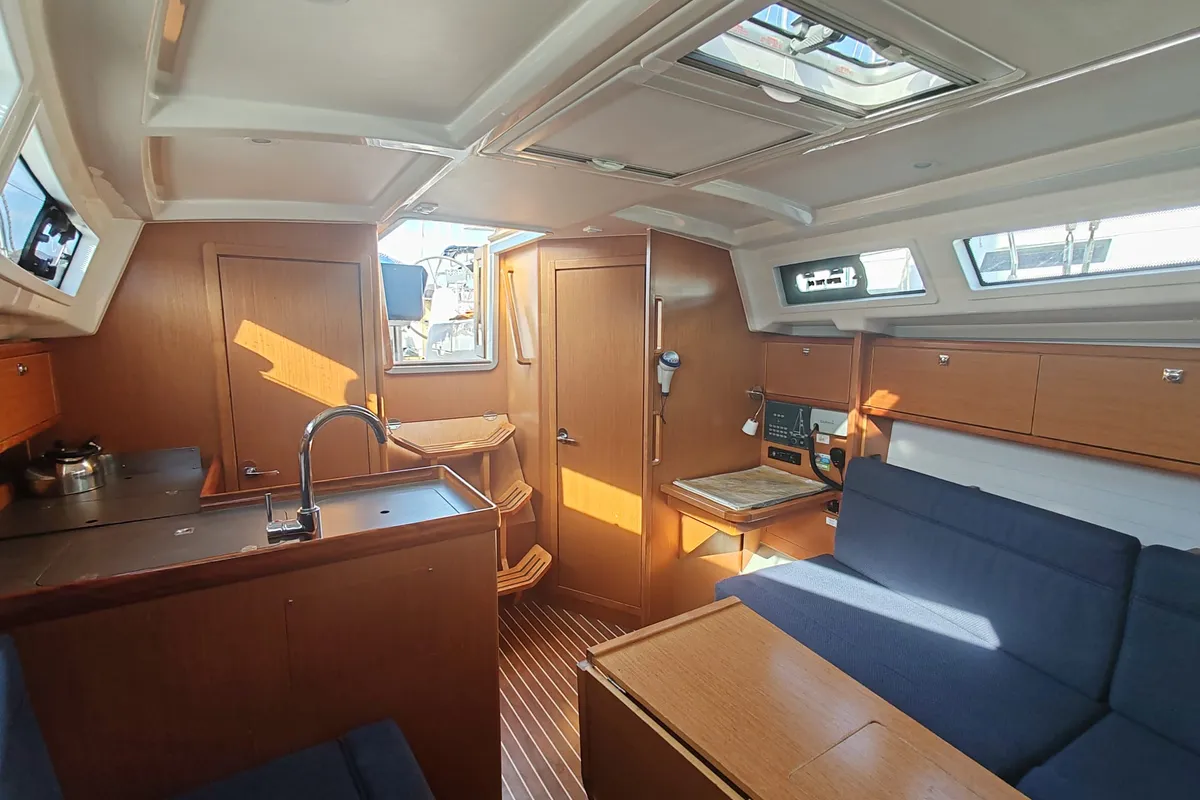 Galley of Baltazar, a Bavaria Cruiser 34 sailboat at Općina Pakoštane, Croatia