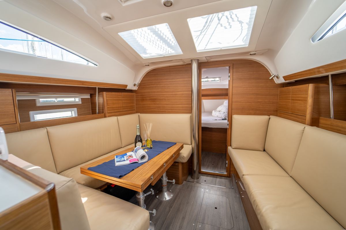 Salon of Olelole, a Elan Impression 40.1 sailboat at Grad Pula, Croatia