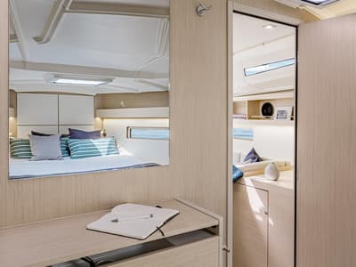 Cabin on Fearless D, a Beneteau Oceanis 40.1 sailboat at Athens, Greece