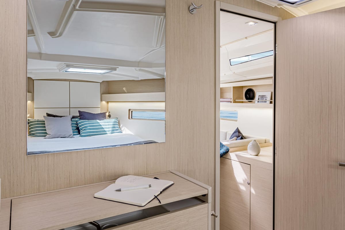 Cabin on Fearless D, a Beneteau Oceanis 40.1 sailboat at Athens, Greece
