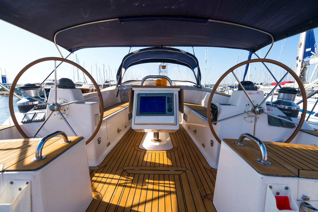 Lenka, a Elan 514 Impression sailboat at Grad Biograd na Moru, Croatia