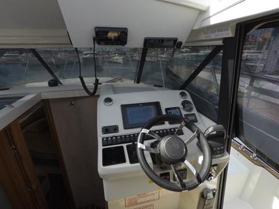 Cockpit of Malinkonija, a Marex 330 Scandinavia yacht at Grad Šibenik, Croatia