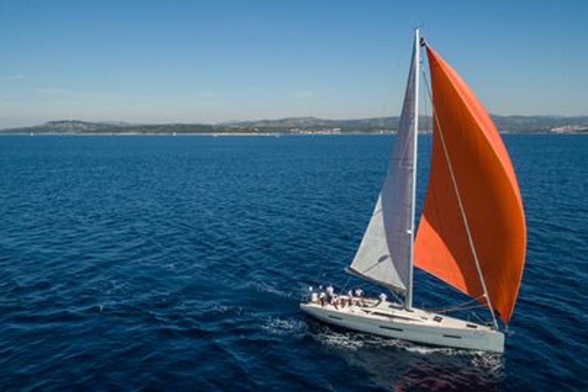 Exterior view of Jube, a More Boats More 55 sailboat at Grad Trogir, Croatia