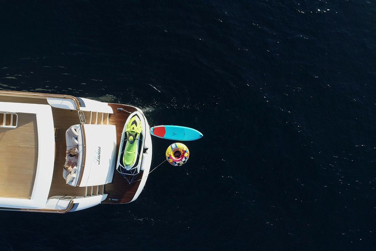 Exterior view of Lukas, a Evo Marine Deauville 760 yacht at Split, Croatia