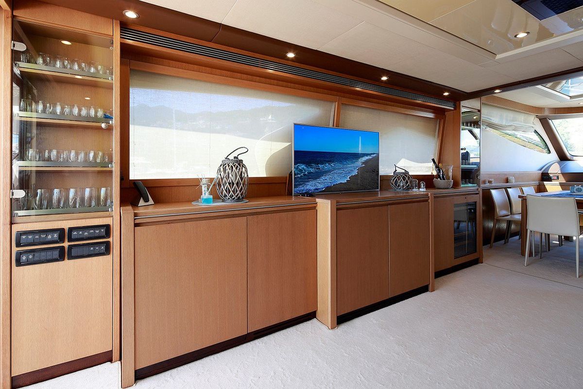 Salon of Lukas, a Evo Marine Deauville 760 yacht at Split, Croatia
