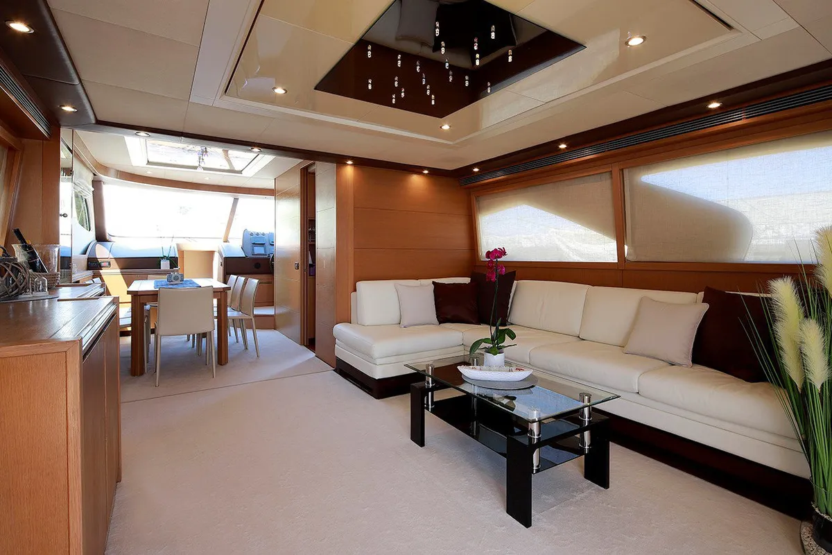 Salon of Lukas, a Evo Marine Deauville 760 yacht at Split, Croatia