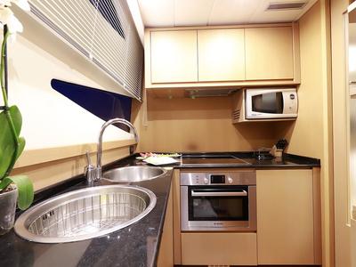 Galley of Lukas, a Evo Marine Deauville 760 yacht at Split, Croatia