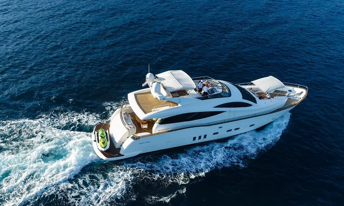 Exterior view of Lukas, a Evo Marine Deauville 760 yacht at Split, Croatia