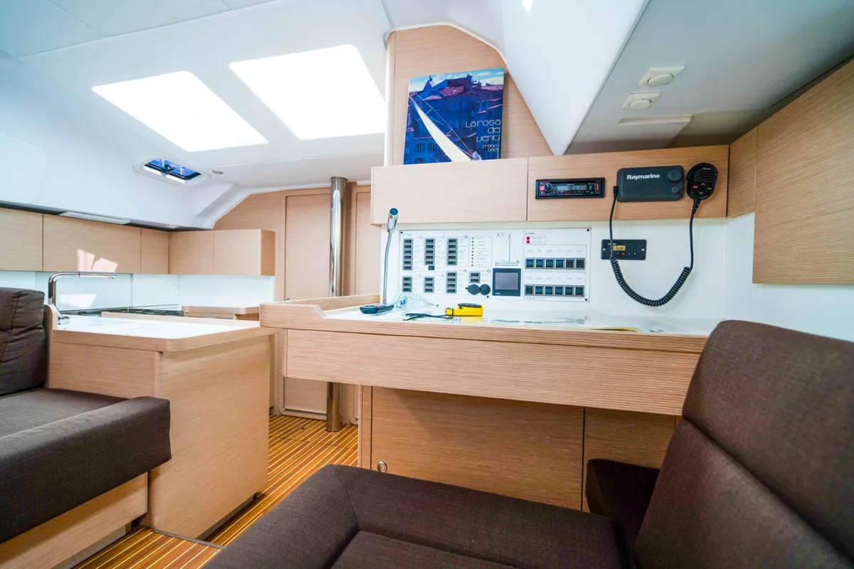 Escape II, a Elan Impression 50 sailboat at Grad Biograd na Moru, Croatia